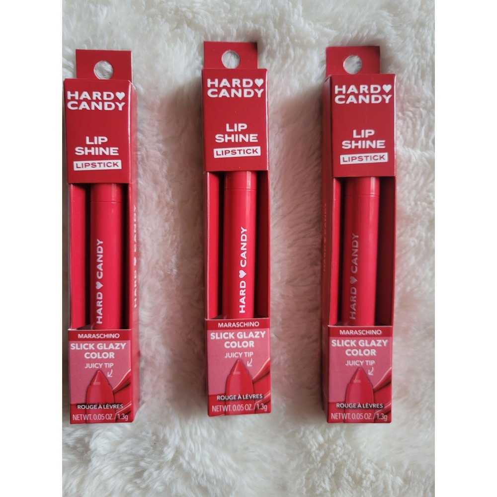 Hard Candy Lip Shine Lipstick Maraschino 5209 Lot of 3